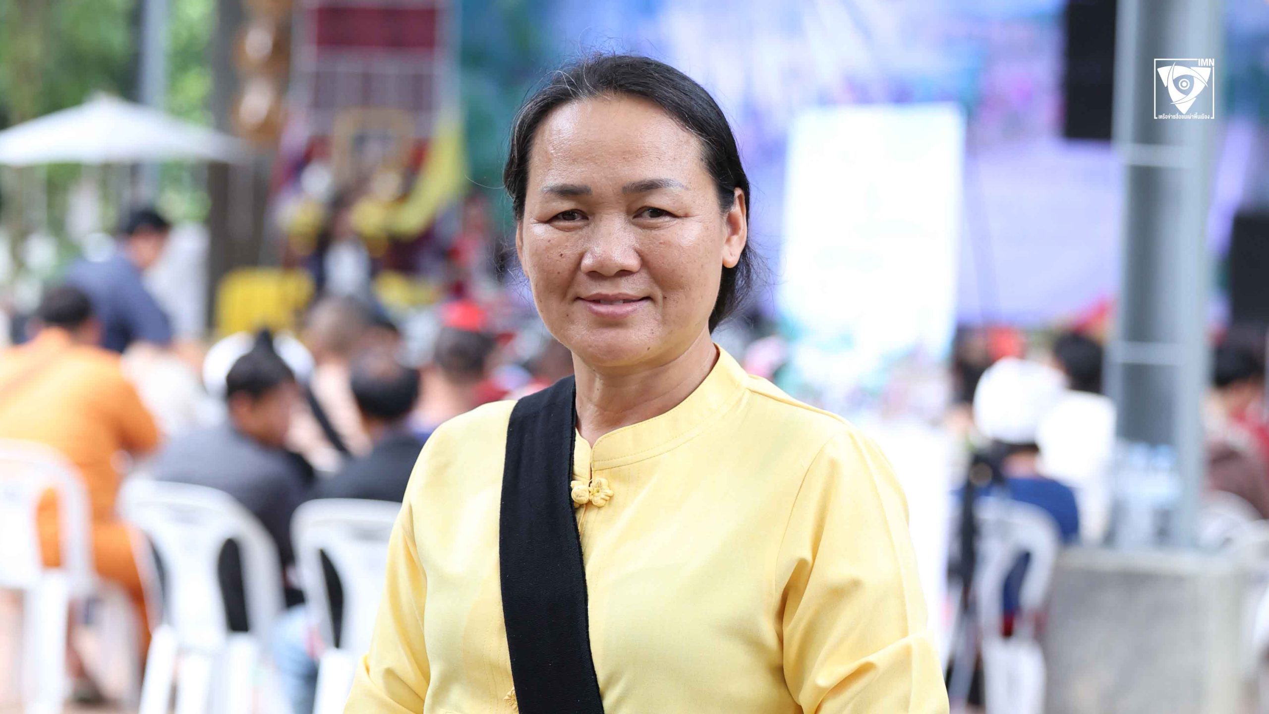 แสงระวี สุวีรการย์ หนึ่งในสตรีชนเผ่าพื้นเมืองชาวไทใหญ่ ที่อาศัยอยู่บ้านใหม่หมอกจ๋าม ต.ท่าตอน อ.แม่อาย จ.เชียงใหม่ ผู้ได้รับผลกระทบจากสารปนเปื้อนในแม่น้ำกกเช่นกัน ภาพ: IMN-เครือข่ายสื่อชนเผ่าพื้นเมือง