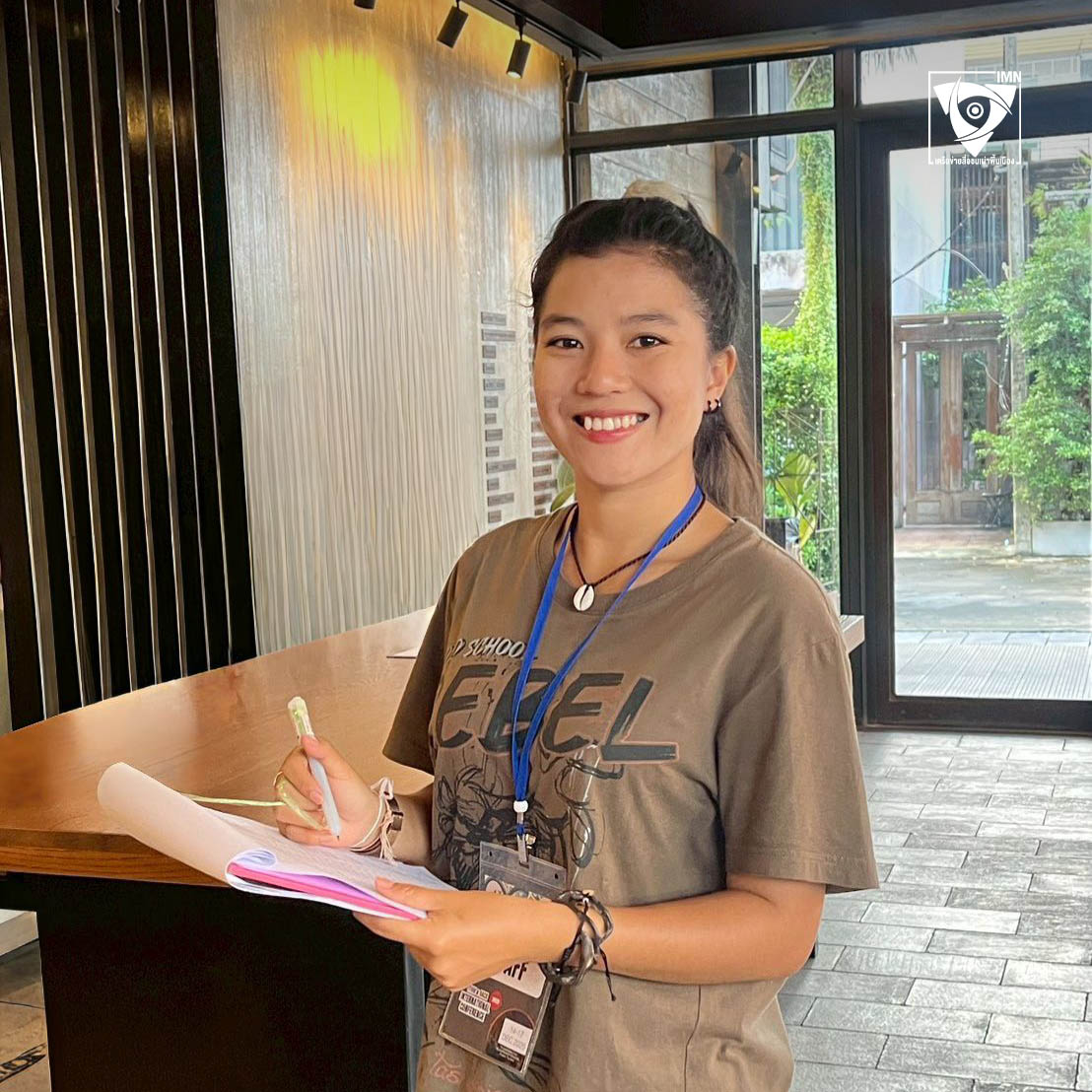 กมลวรรณ ผอมด้วง เยาวชนอูรักลาโว้ยผู้ใช้สิทธิเลือกตั้งในพื้นที่เกาะจำ ตำบลศรีบอยา จังหวัดกระบี่ ภาพ: กมลวรรณ ผอมด้วง