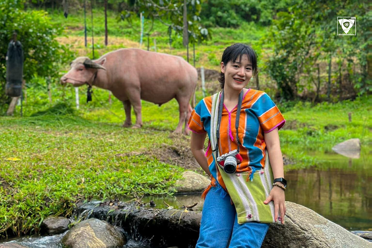 สุนารี วารีขจรผล เยาวชนชนเผ่าพื้นเมืองจากกลุ่มชาติพันธุ์กะเหรี่ยง จากเพจ Sunaree travel alone ภาพ: สุนารี วารีขจรผล